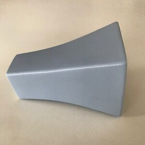 A flower vase in a unusual beautiful baby blue color